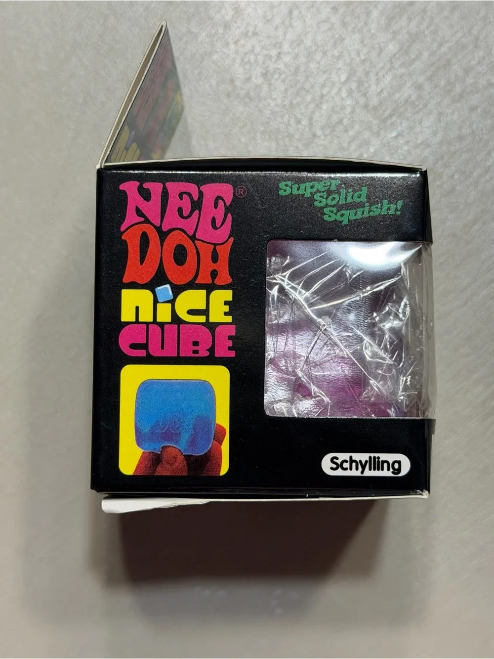 Needoh Rainbow Iridescent Cube Super Solid Squish